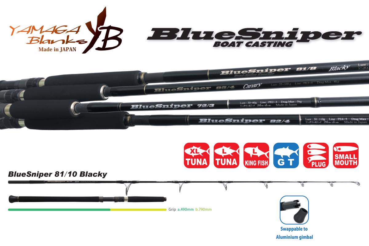 Blue Sniper 81/10 BLACKY TUNA 2.48m 50-130gr - Yamaga