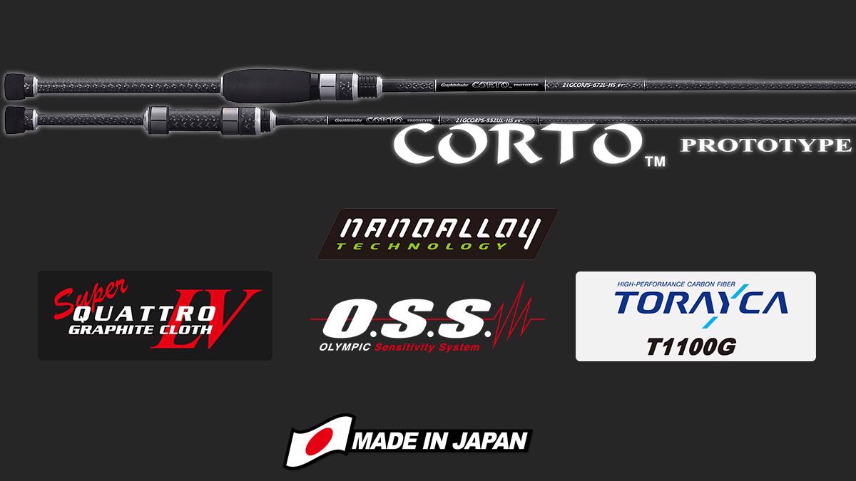 CORTO PROTOTYPE 22GCORPS-782ML-HS 2.34m FAST 20gr Medium Light - Graphiteleader