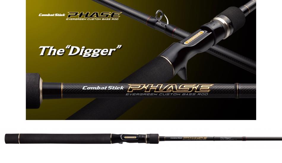Combat Stick Phase PCSC-72H The Digger Baitcast 218cm 10.5-84gr - Evergreen