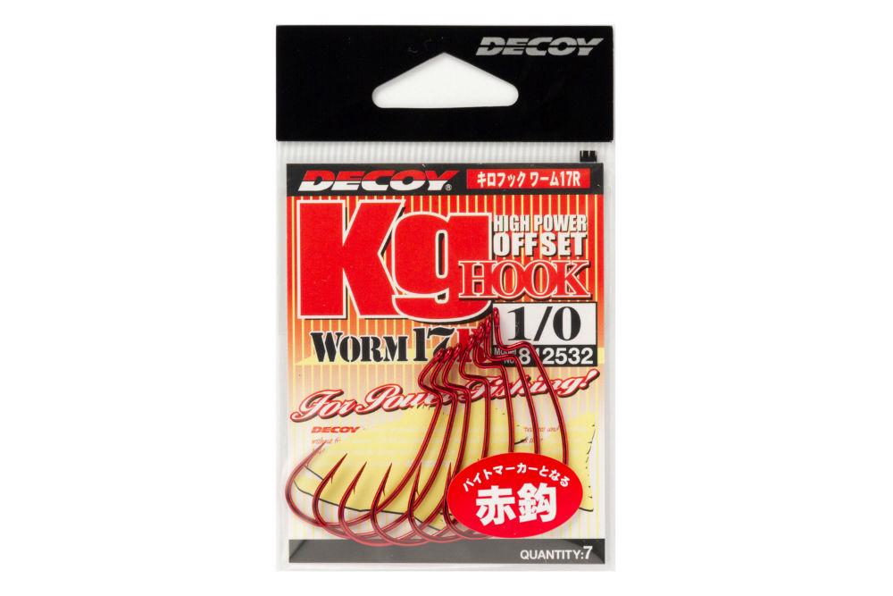 Offset horog Worm 17R KG - Decoy
