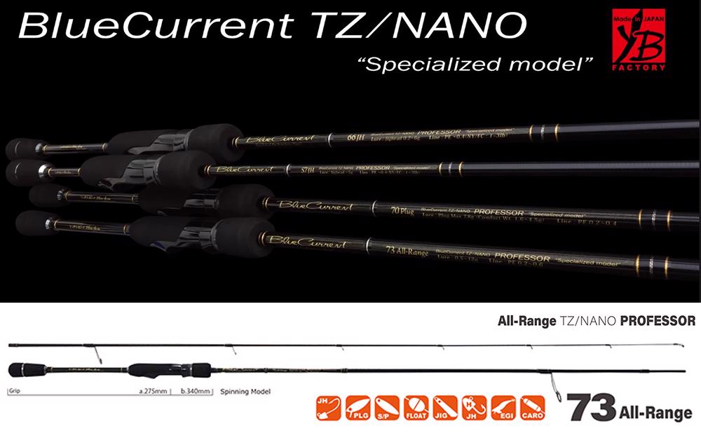 Blue Current 73ALL RANGE TZ-NANO PROFESSOR 2.22m 0.5-12gr Fuji Titanium Torzite - Yamaga Blanks