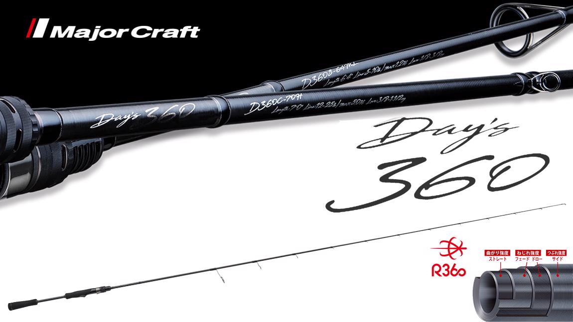 Day'S 360 D360S-610L FAST 1.86m 1/16-1/4oz 1.7-7gr - Major Craft